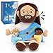Yelakey 9 Talking Jesus Plush Doll for Kids Jesus Loves Children Stuffed Doll for Church Easter and Baptisms Favors Jesus Plushie with Interactive Voice Bible Stories Bible Verses - Image 2