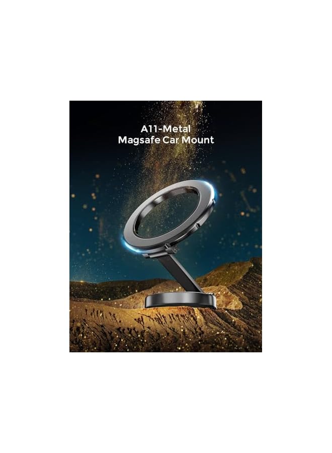 Green Tiger For Magsafe Car Mount, [360° Rotation Strong Magnet] Magnetic Phone Holder for Car,iPhone Car Holder Dash Phone Mount Car Fit for iPhone 15 14 13 12 Pro Max Plus Mini Magsafe Cases (Black) - Image 3