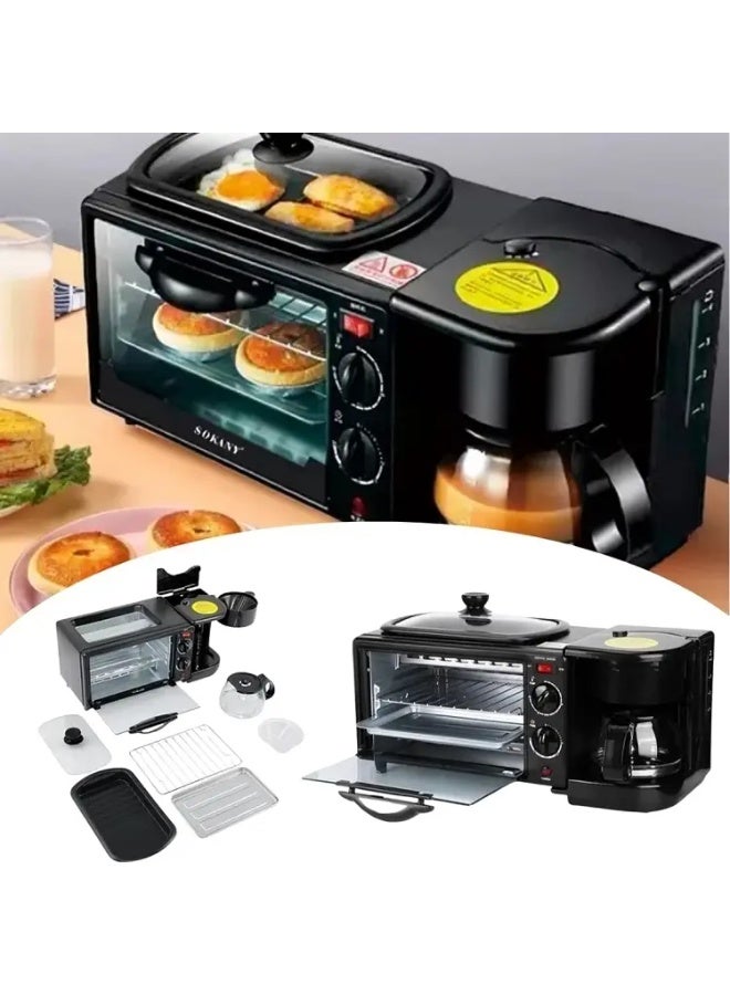 Sokany 1250W Multi-Food Maker Model SK-145 - Black - Image 1