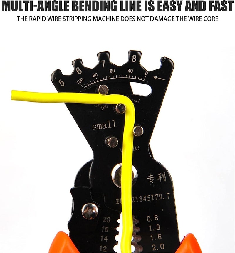 KEEPUP KEEPUP 5 in 1 Wire Stripper Portable Crimping Tool for Stripping Professional Wire Stripper Special Cable Cutter for Wire Winding Crimping and Stripping Pliers Crimper Tool for Wire Cutting 1 Pcs  - Image 3