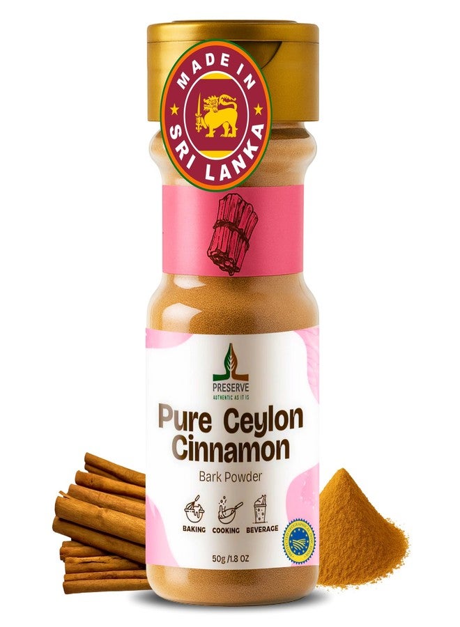 Preserve Ceylon cinnamon powder, GI Certified | Made in Sri lanka | Guaranteed Authenticity | Pure ground cinnamon Non GMO Premium Quality. True Ceylon Cinnamon. - Image 1