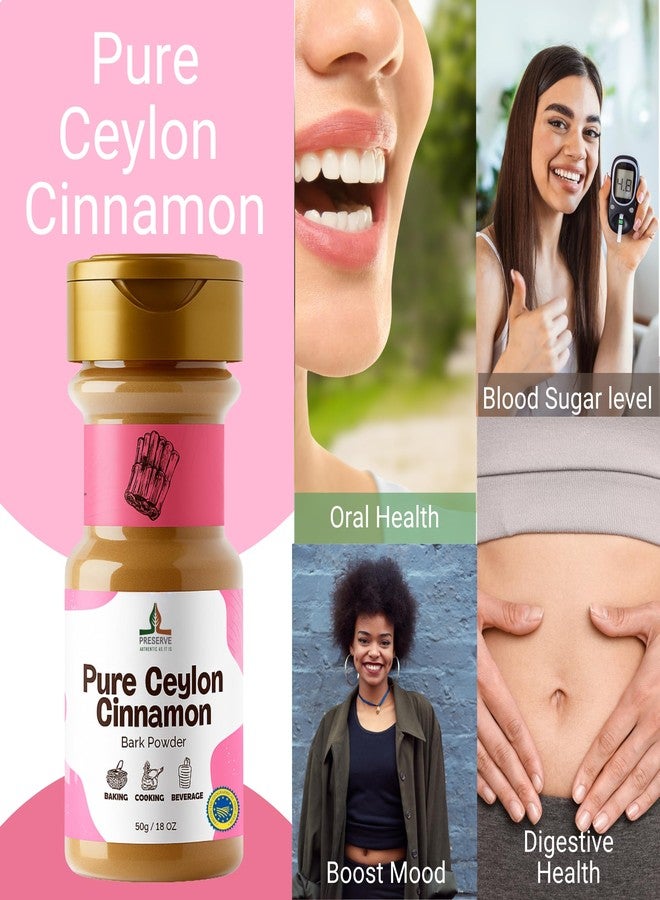 Preserve Ceylon cinnamon powder, GI Certified | Made in Sri lanka | Guaranteed Authenticity | Pure ground cinnamon Non GMO Premium Quality. True Ceylon Cinnamon. - Image 3