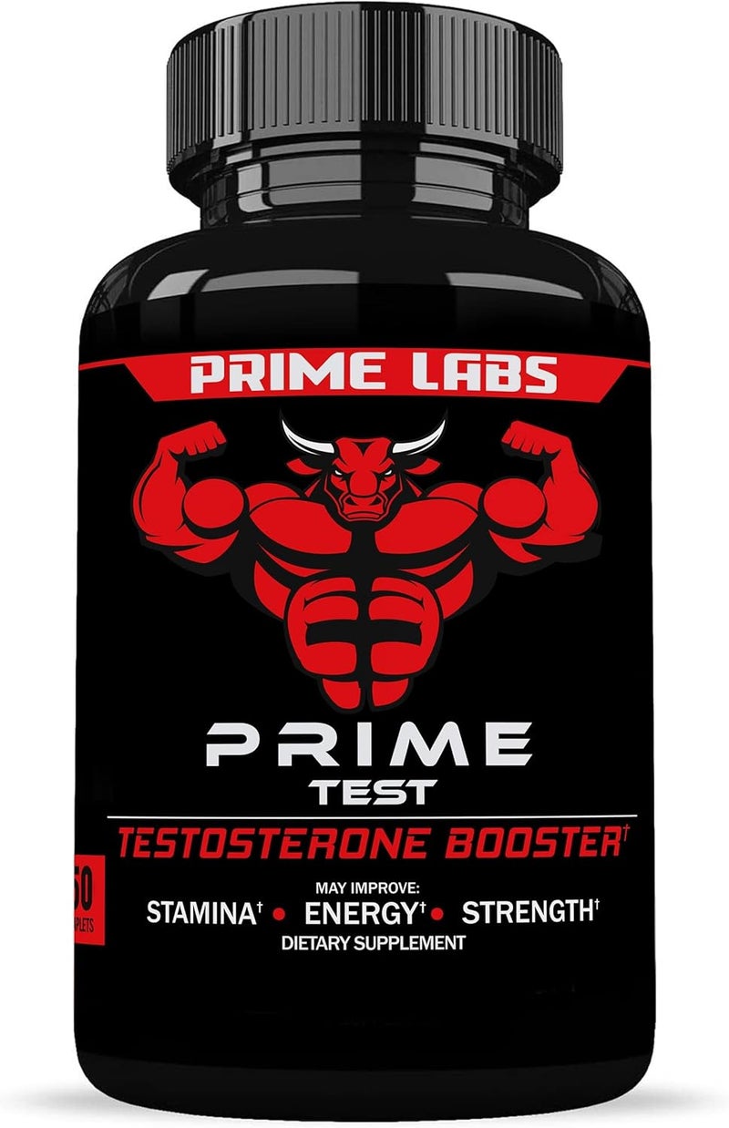 Prime Labs  Mens Testosterone Booster  Stamina Endurance  Strength Booster  60 Caplets - Image 1