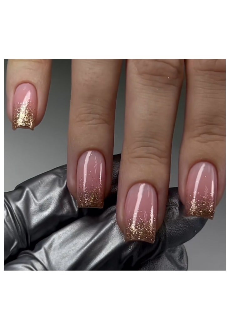 OASIS-TH 24 Piece Press On Nail,Fashionable And Elegant,Manicure Wearable Fake Nail Stickers Removable Finished Nail Accessories,Fake Acrylic Nails With Kit. - Image 1