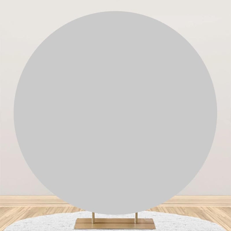 Yeele غلاف خلفية دائري رمادي فاتح 75x75 قدم من ييل - Image 1