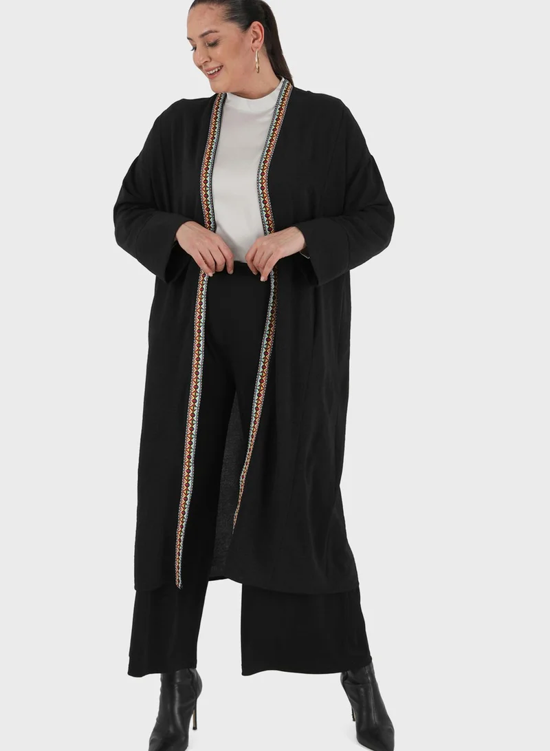 Alia by modanisa Printed Longline Coat