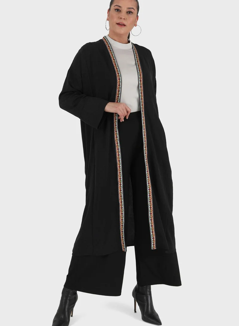 Alia by modanisa Printed Longline Coat