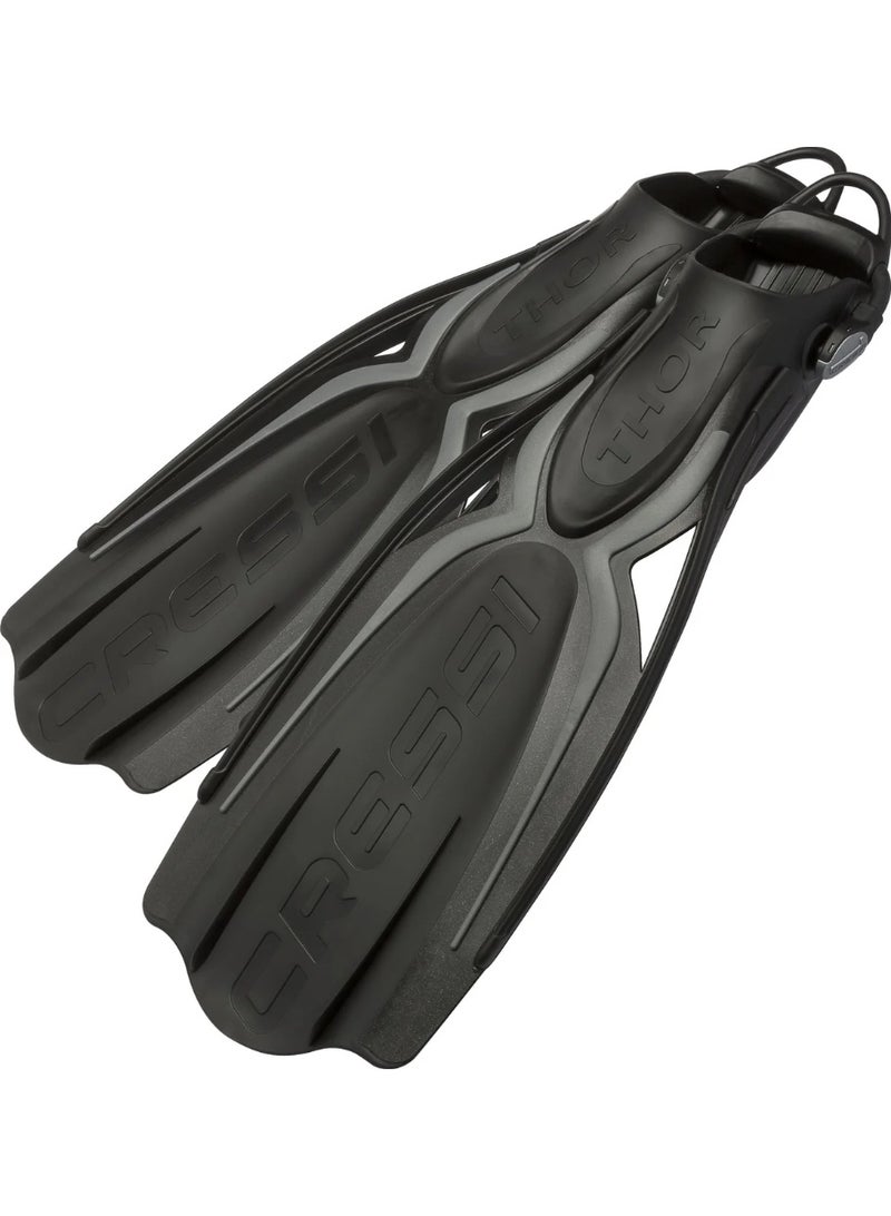 Cressi Thor EBS Fins Black/Grey - Image 1