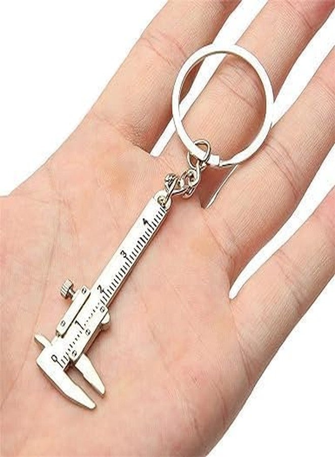 VIHANCO Mini Vernier Caliper Keychain, Metal Measuring Tool Keyring, Decorative Key Holder, 52mm Length - Image 5