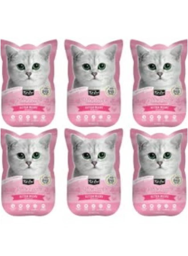 كيت كات طعام قطط رطب بنكهة الدجاج للقطط الصغيرة 6 أكياس بوزن 70 جرام - Image 1