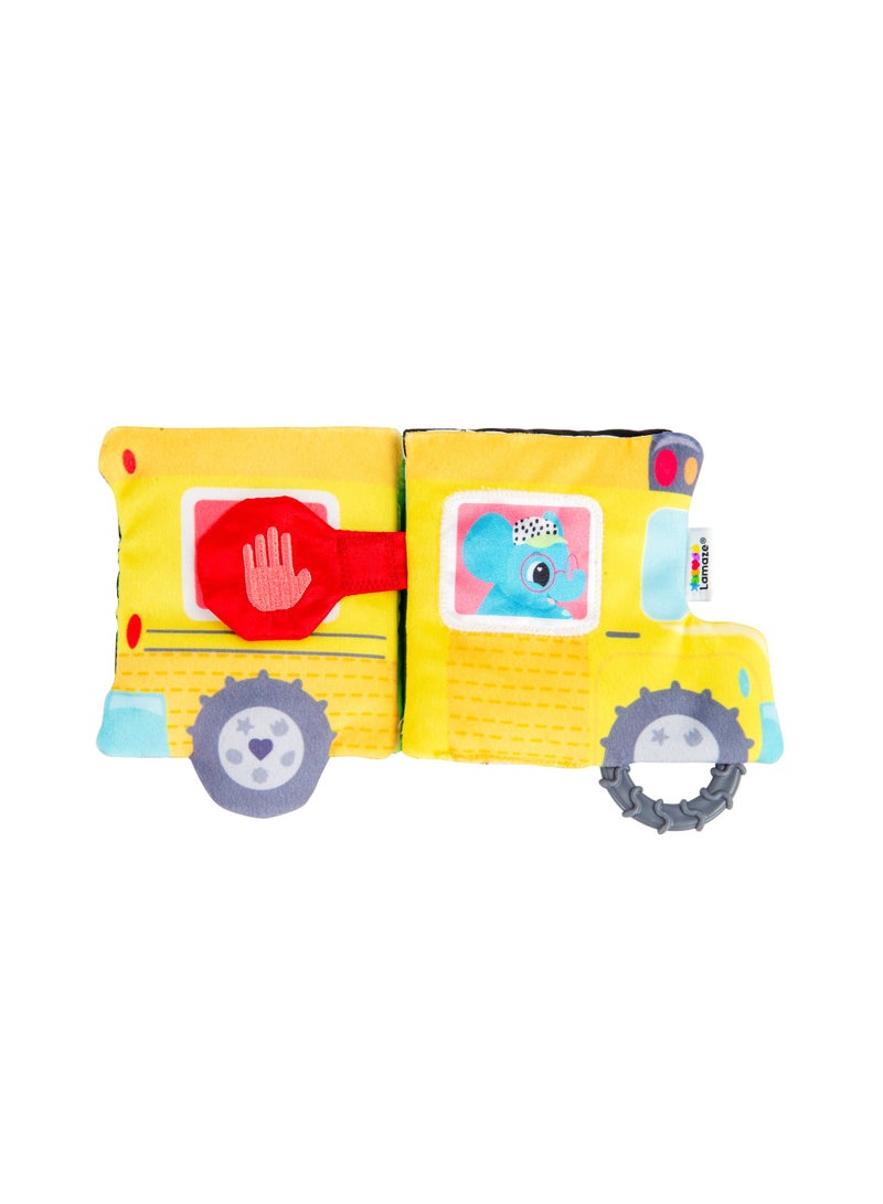 Lamaze Accordion Bus On-The-Go Baby Playmat: Interactive Baby Mirror and Crinkle Book, Sensory and Developmental Toy for Infants, Colorful Fun Scenes for Visual and Auditory Growth, Ages 0+ Months - Image 1
