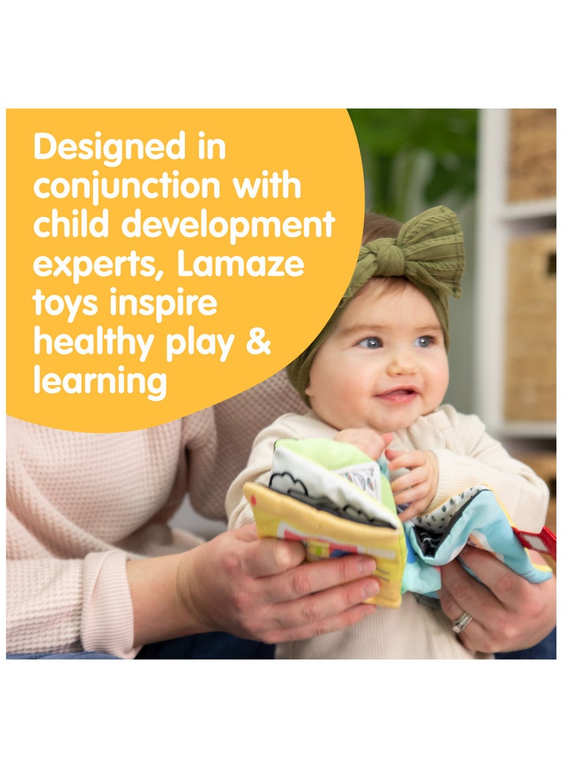 Lamaze Accordion Bus On-The-Go Baby Playmat: Interactive Baby Mirror and Crinkle Book, Sensory and Developmental Toy for Infants, Colorful Fun Scenes for Visual and Auditory Growth, Ages 0+ Months - Image 5