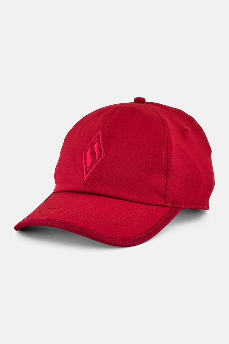 SKECHERS Women Brand Logo Adjustable Cap, Red - Image 1