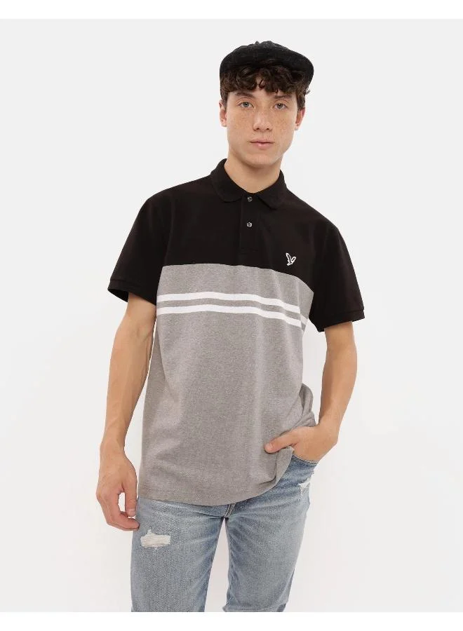 American Eagle Striped Polo