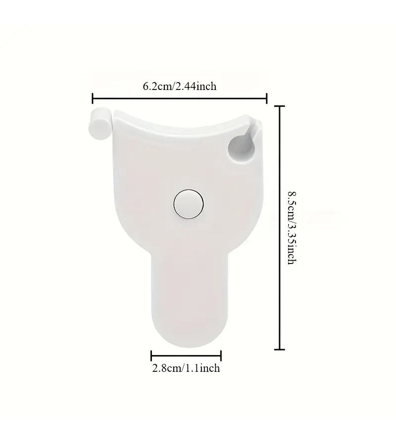Portable Soft Tape Measure Body Flexible Fitness Measuring Tape Waist Arm Chest Measurement Compact For Gym Travel Home Use Ideal For Students White - Image 2
