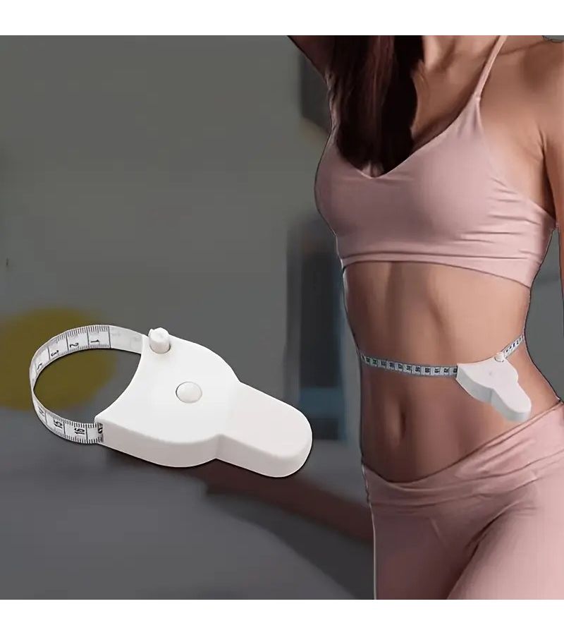 Portable Soft Tape Measure Body Flexible Fitness Measuring Tape Waist Arm Chest Measurement Compact For Gym Travel Home Use Ideal For Students White - Image 1