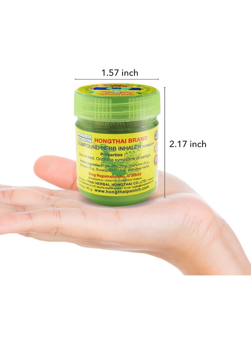 Thai Mint Nasal Decongestant Bottle,Natural Herbal Medicine, Refreshing, Anti-Drowsy and Improves Concentration 10g - Image 5