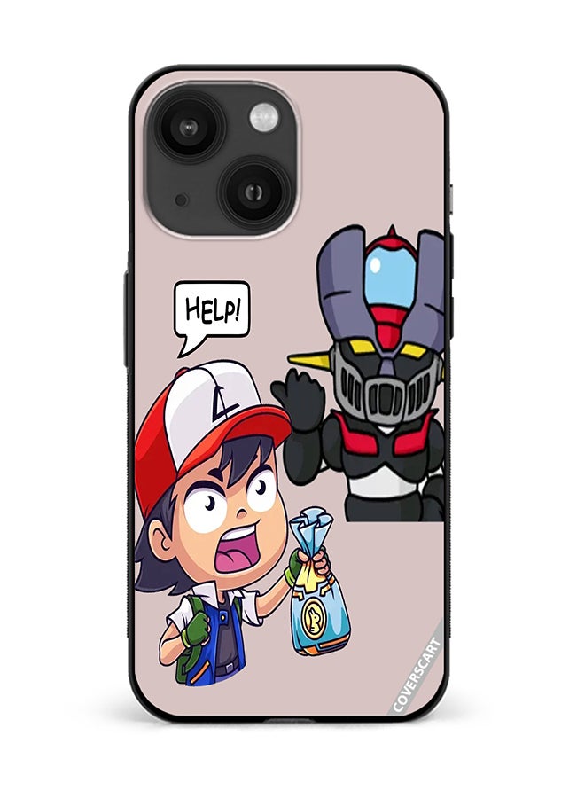 Protective Case Cover For Apple iPhone 14 Plus Mazinger Cartoon Design Multicolour