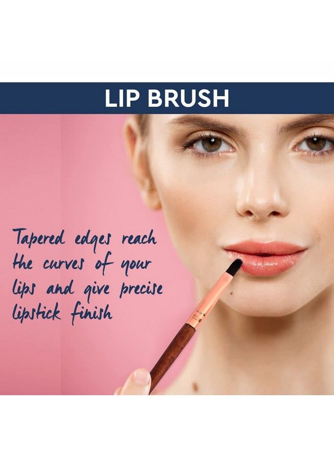 GUBB Lip Makeup Brush For Lipstick Blending Professional Wooden Makeup Brush Single  - Image 4