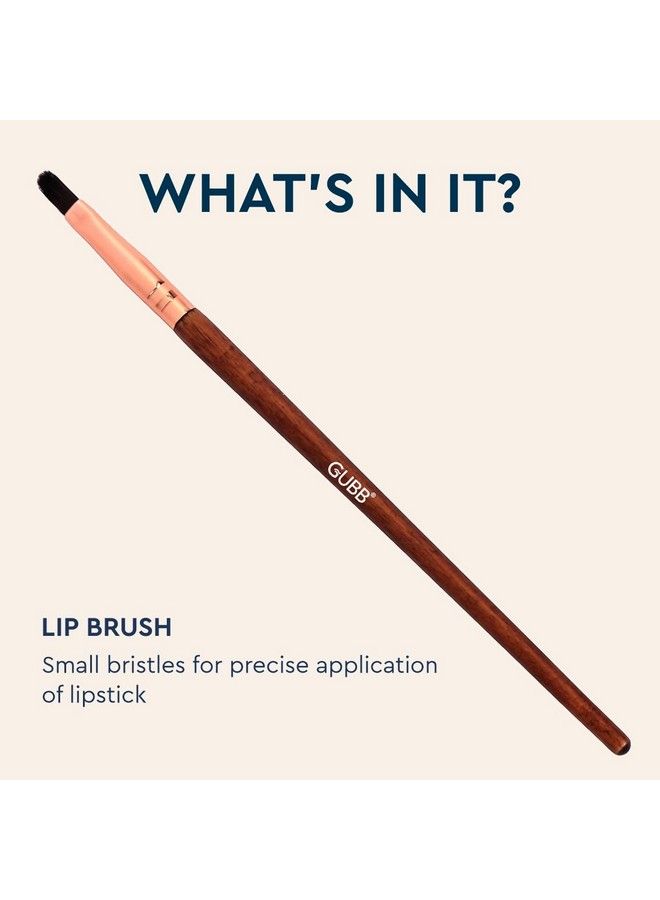 GUBB Lip Makeup Brush For Lipstick Blending Professional Wooden Makeup Brush Single  - Image 3