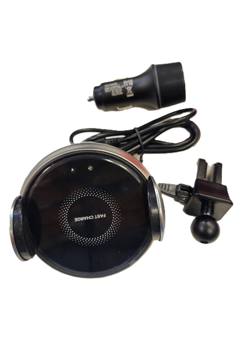 Wireless Car Charger, Clamping Wireless Charging Mobile Phone Holder for Auto Air Vent for iPhone 15 14 13 12 11 10 X Pro Max Samsung S25 S24 S23 S22 S21 S20 Galaxy Xiaomi Mi