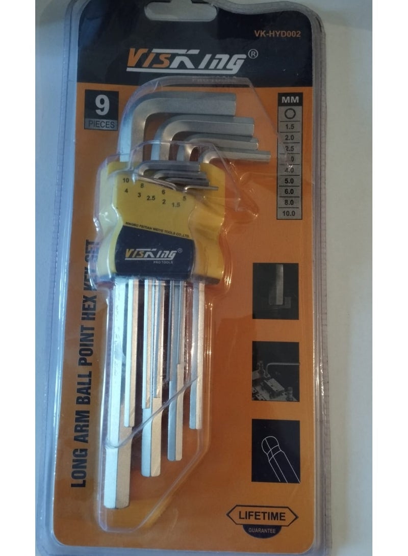 فيسكينج مجموعة مفاتيح سداسية ذات ذراع طويل - Image 1