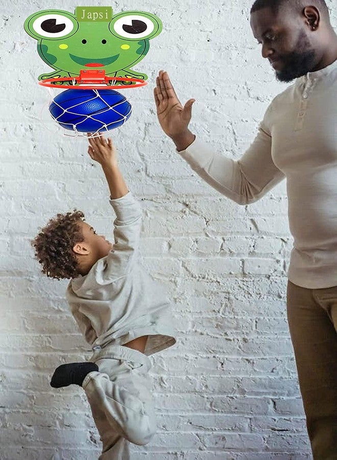 JAPSI Kids Basketball Kit with Wall-Mounted Turtle Design Hoop, Indoor Basketball Net and Ball | - Image 4