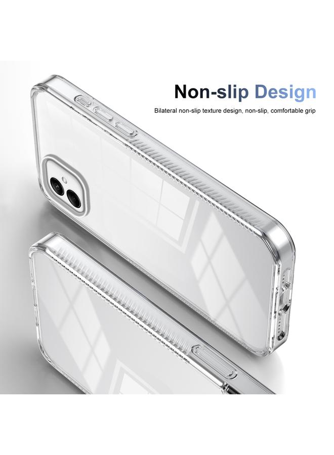 S-TOP Case For Samsung Galaxy A05 2.5mm Anti-slip Clear Acrylic Hybrid TPU Phone Case - Image 4