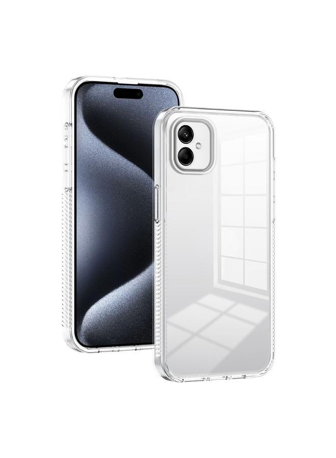 S-TOP Case For Samsung Galaxy A05 2.5mm Anti-slip Clear Acrylic Hybrid TPU Phone Case - Image 1