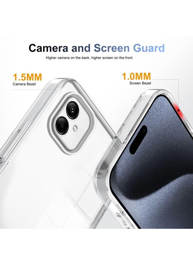 S-TOP Case For Samsung Galaxy A05 2.5mm Anti-slip Clear Acrylic Hybrid TPU Phone Case - Image 2