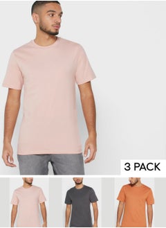 3 Pack Essential Crew Neck T-Shirts