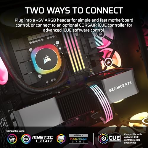 CORSAIR iCUE ARGB PSU Cable Strips – 2X 200mm LED Strips – 100 RGB LEDs Per Strip – Fits Any PSU Cable – Motherboard 5V ARGB Control – Black - Image 5
