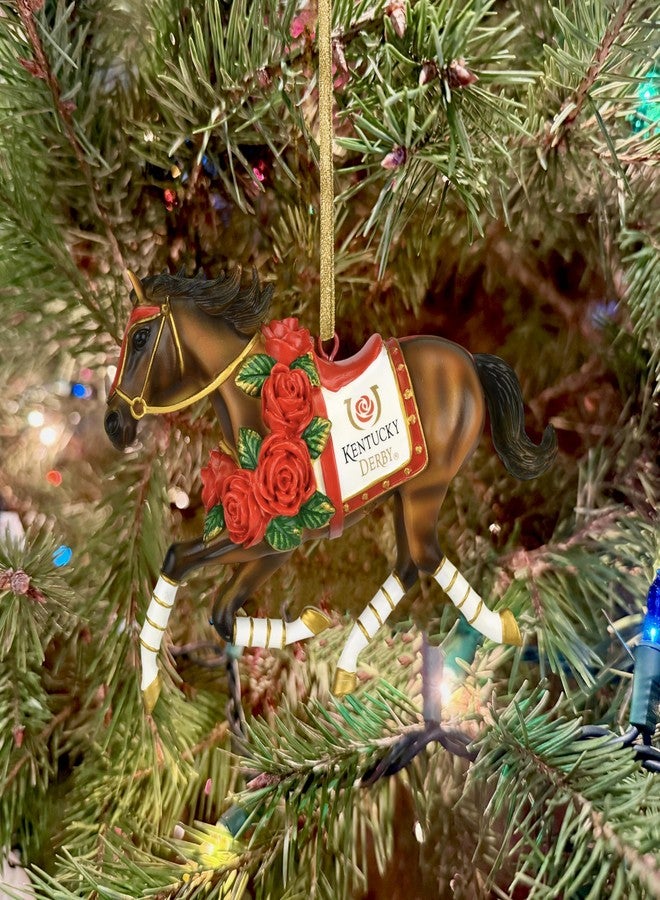 تري باديز زينة عيد الميلاد الرسمية محدودة الإصدار من Tree Buddees x Kentucky Derby - قطعة تذكارية لسباق الخيل في تشرشل داونز (حصان الديربي) - Image 2