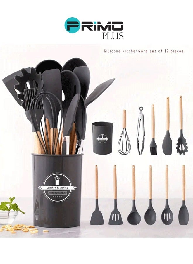 PRIMO PLUS Silicone Utensils Set With Plastic Holder - Image 2