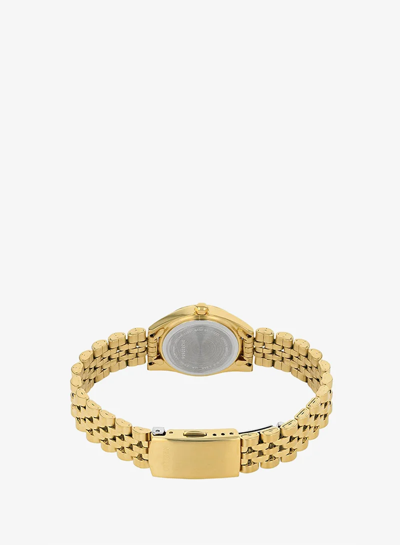 Citizen  Women's Stainless Steel Strap with Gold Plating Analog Watch EU6062-50P - 26 mm for Women | Best Price UAE