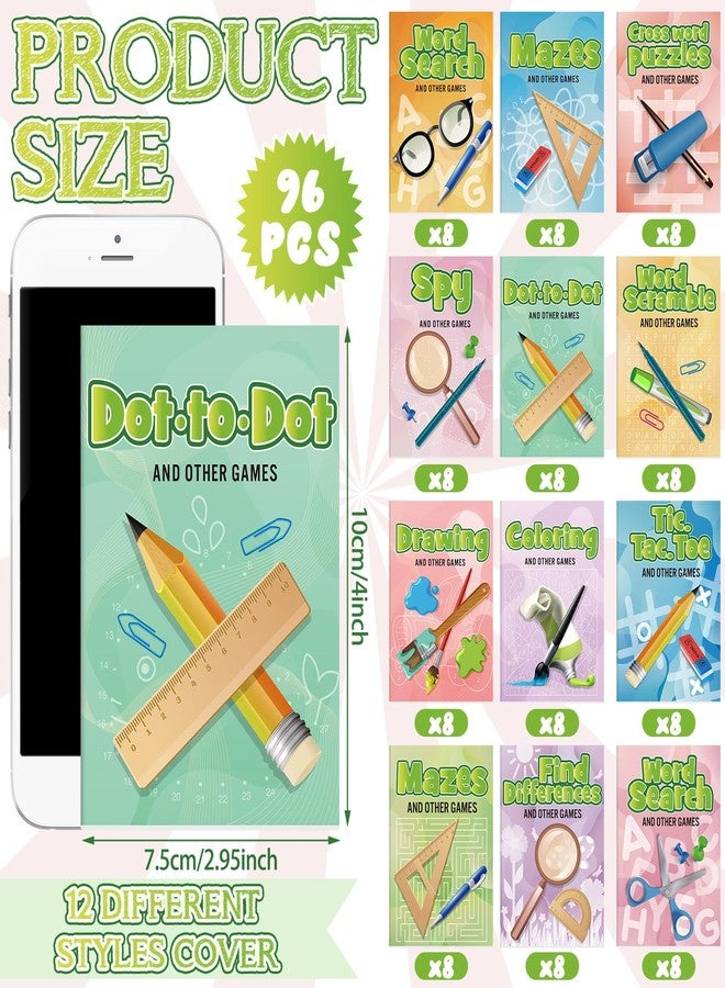 هونغداو مجموعة كتب أنشطة صغيرة من هونغداو، 96 قطعة، للأولاد والبنات، مليئة بالمرح والألعاب، تتضمن أنشطة مليئة بالتحديات مثل المتاهات وألعاب الكلمات المتقاطعة وغيرها، هدايا بالجملة للطلاب والحفلات والفصول الدراسية (أنيقة). - Image 2