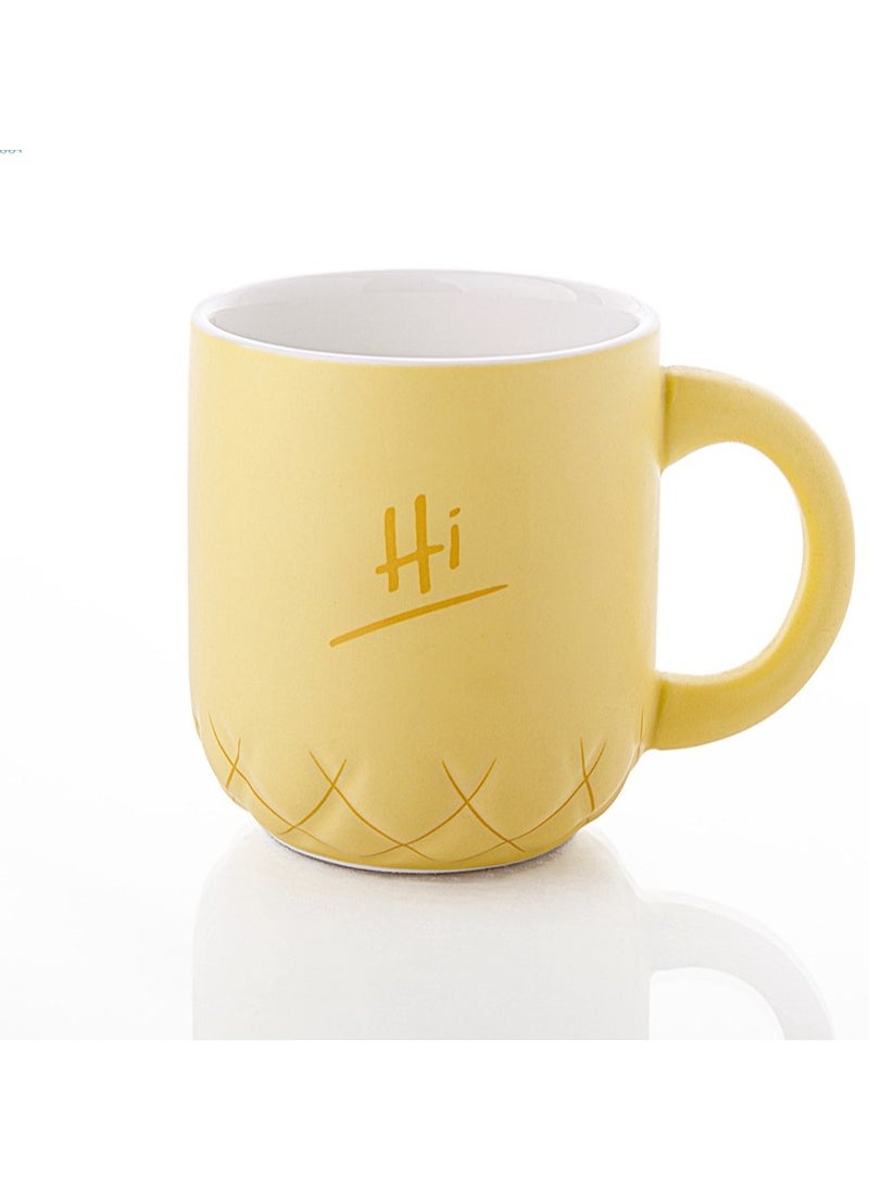 Generic - Porcelain Mug Set with Pitcher - Pineapple Shape - Yellow - Image 1