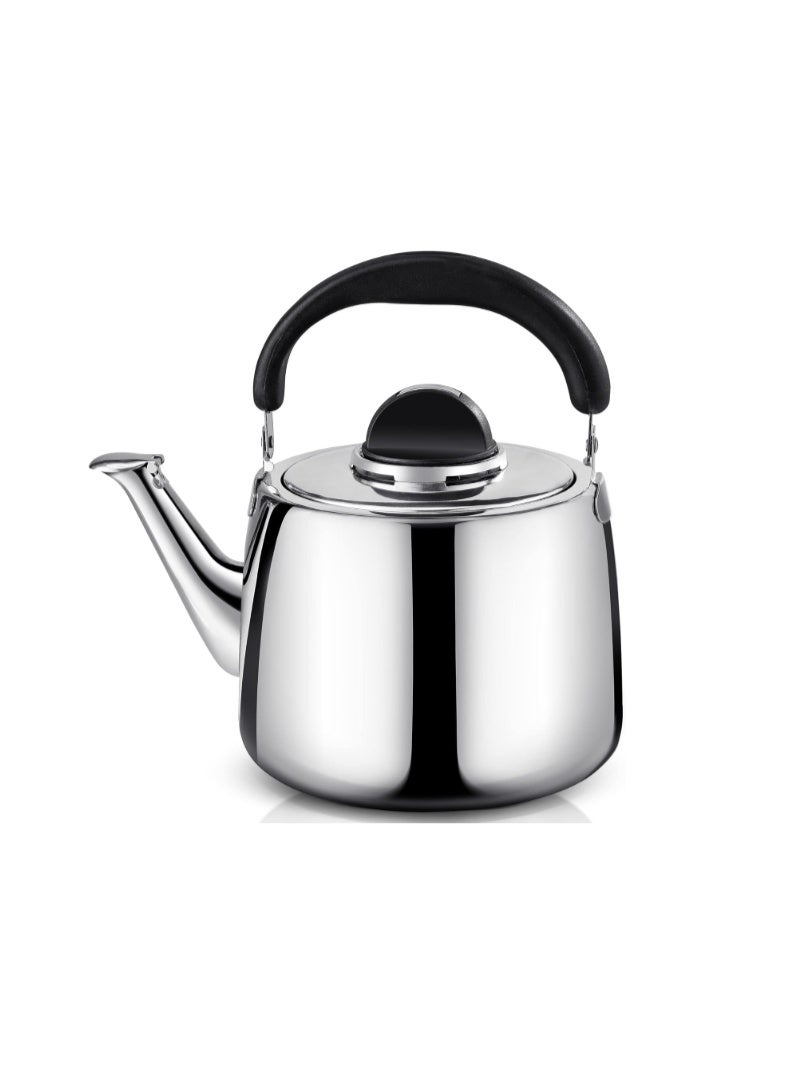 Azonee Tea Kettle, 3L Whistling Stainless Steel Teapot with Cool Grip Bakelite Handle, Universal Base, Food Grade, Classic Stovetop Kettle - Image 1