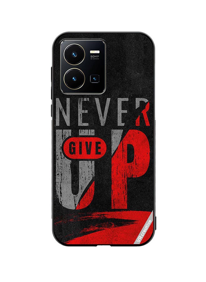 Protective Case Cover For Vivo Y35 Never Give Up Design Multicolour