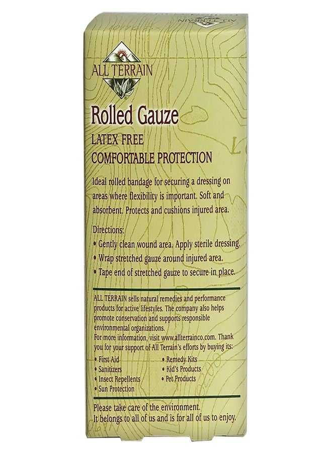 All Terrain Rolled Gauze, Latex Free for Sensitive Skin, Minor Wound Care & First Aid, Comfortable & Flexible, Soft, (3in x 2.5yds - Image 3