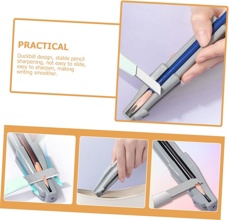 Long use oriented quality DOITOOL 3pcs Makeup Pencil Sharpener Duckbill Aid Tool for Eyebrows Easy to Use Compact and Lightweight Practical build - Image 5