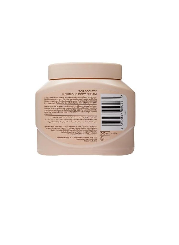 TOP SOCIETY Body Moisturizing Cream With Cocoa Butter Extract  - Image 3