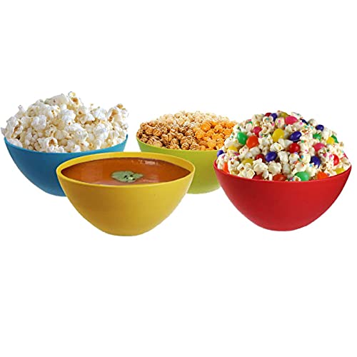 24EVER 24 Ever Store Plastic Classic Microwave Safe Pieces Mixing Bowl Set 500 ml Multicolour 4  - Image 4