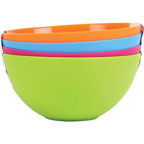 24EVER 24 Ever Store Plastic Classic Microwave Safe Pieces Mixing Bowl Set 500 ml Multicolour 4  - Image 2