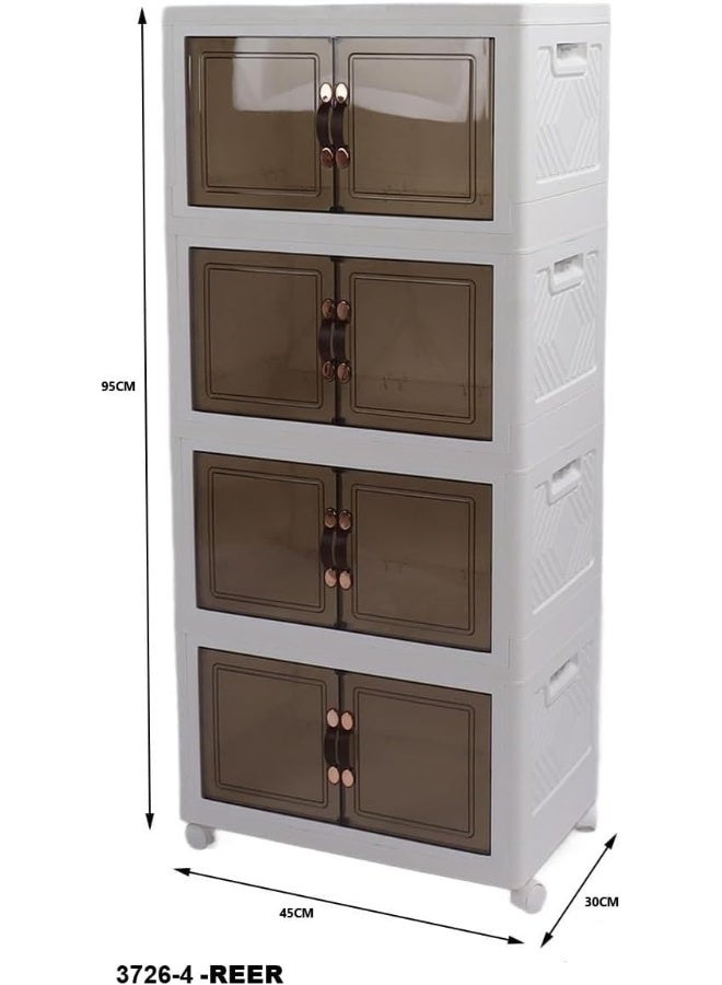 Generic SAFENHAND 4 Tier Large Storage Bin with Lid - Image 3