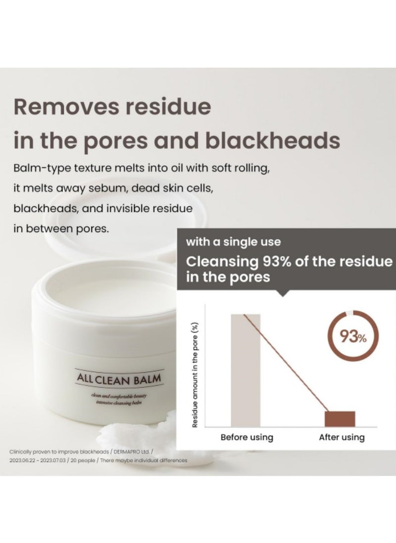 Heimish - HEIMISH All Clean Balm 4.0fl.oz/120ml - Multi-Purpose Cleansing Balm  Makeup Remover, Face Wash, Pore Care, Blackhead Care, Moisturizer  Natural Aroma Oil, Balm-to-Oil Formula Korean Skincare - Image 1