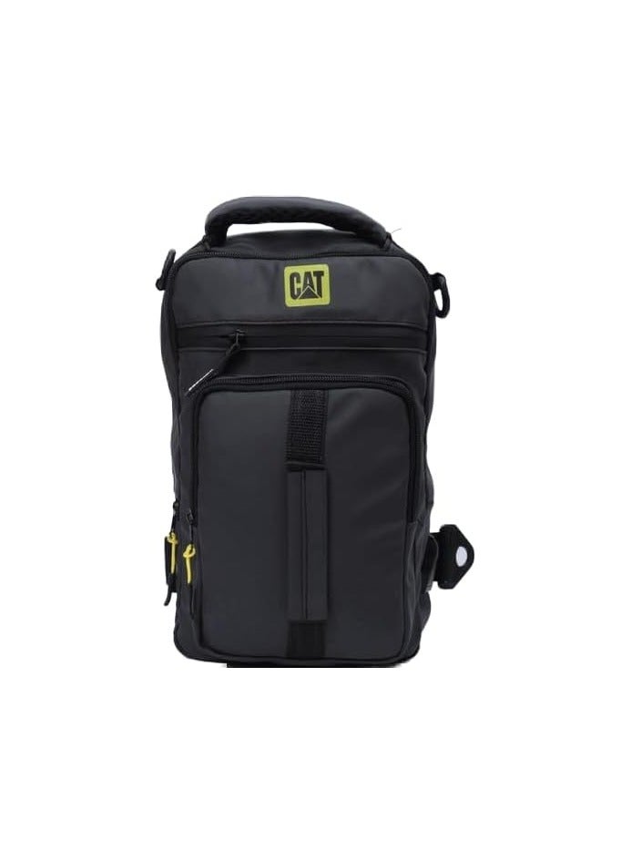 Water-resistant crossbody backpack with USB port and triple-carrying design - Image 2