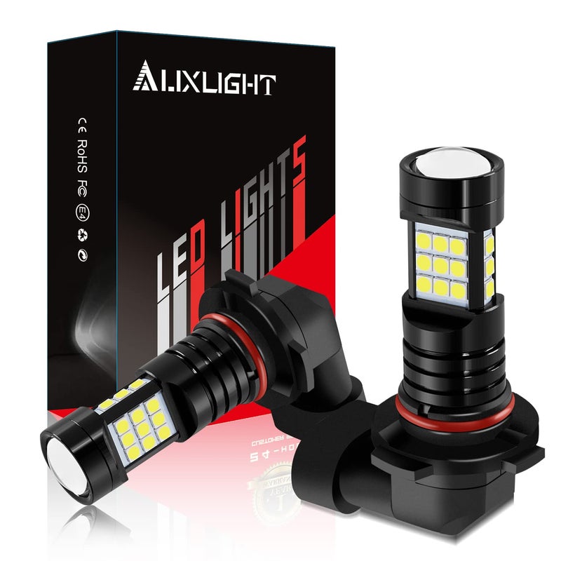 AUXLIGHT 9006 LED Fog Light DRL Bulbs 2400 Lumens Extremely Bright HB4 9006LL 9006XS Bulbs Replacement for Cars Trucks 6000K Xenon White