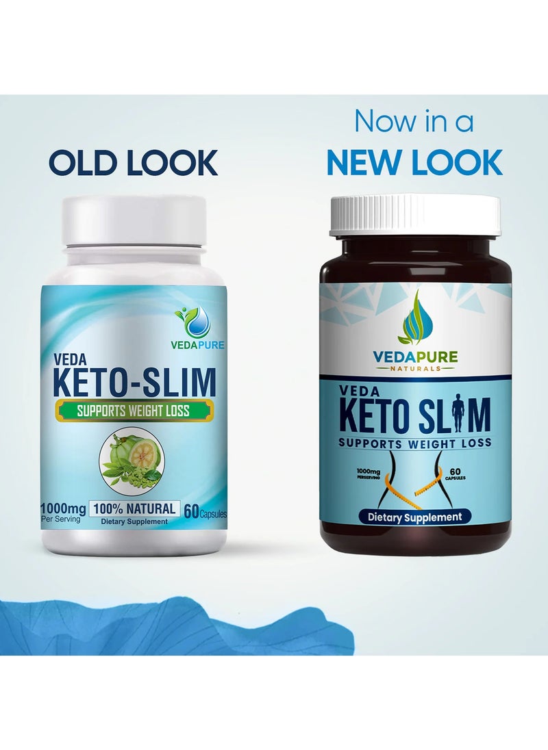 VEDAPURE - Vedapure Keto Slim Supports weight loss 60 Capsules - Image 1