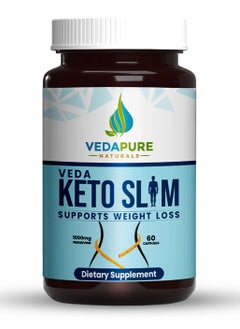 Vedapure Keto Slim Supports weight loss 60 Capsules
